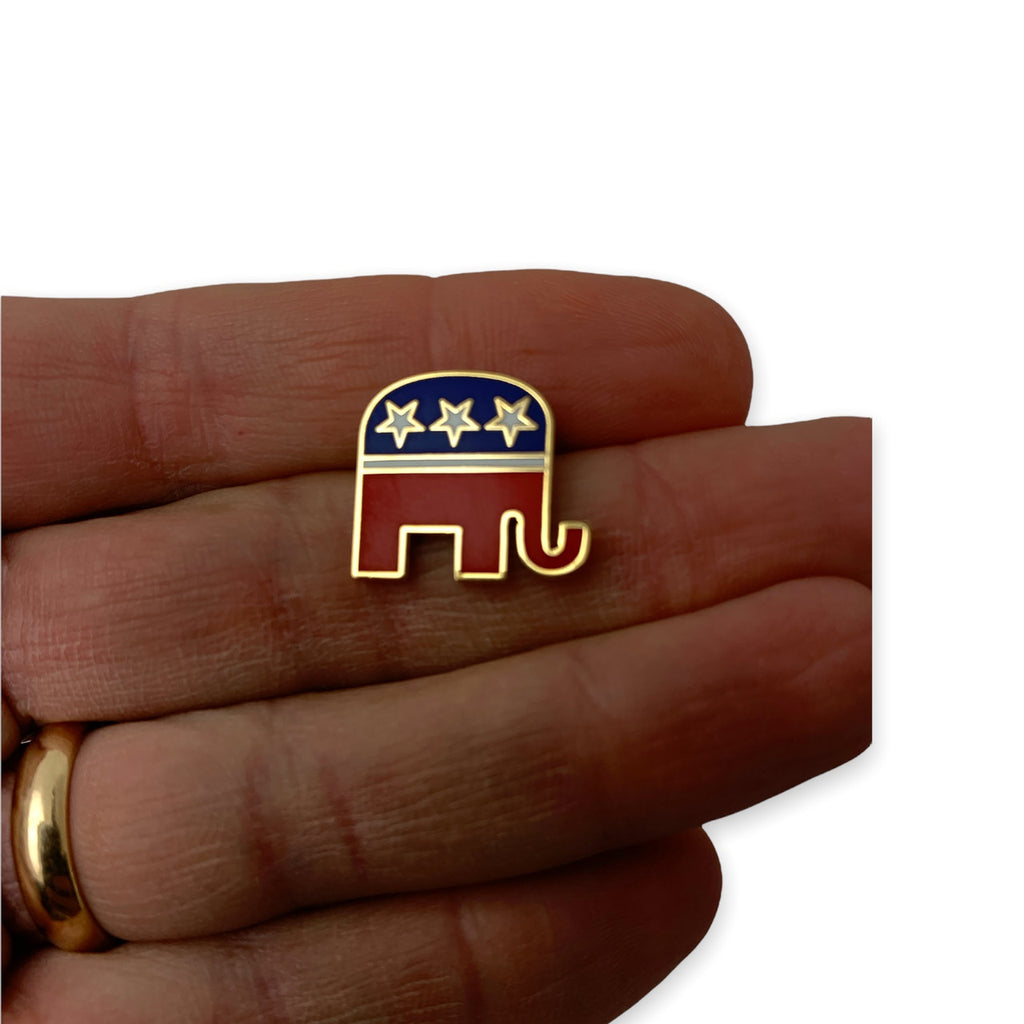 G27 Republican Elephant Lapel Pin