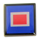 Nautical Code Flag Lapel Pin - W - Whiskey