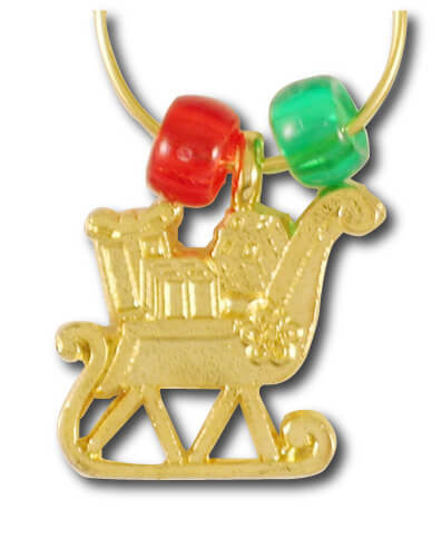 Sleigh Wine Charm - Single