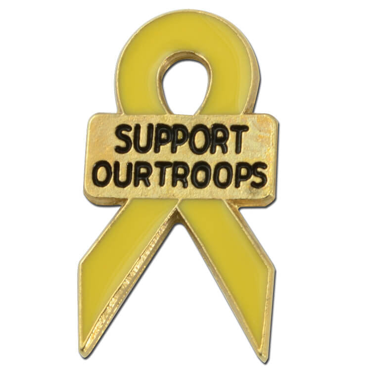Support Our Troops Ribbon Pin
