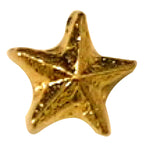 Tiny Beveled Star lapel Pin
