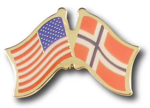 US Norway Crossed Flags