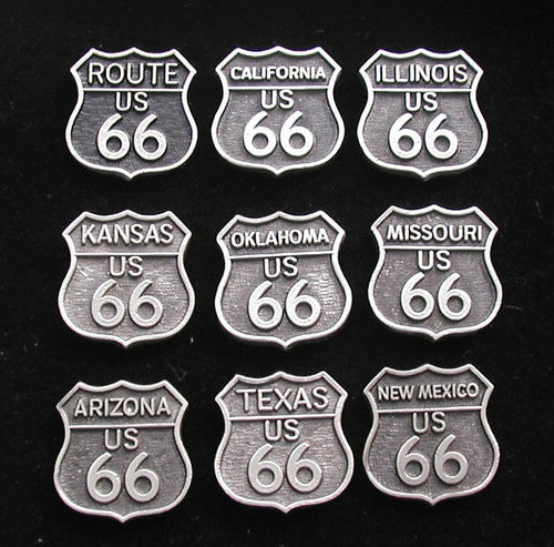 Motorcycle US 66 Pin Package #2A