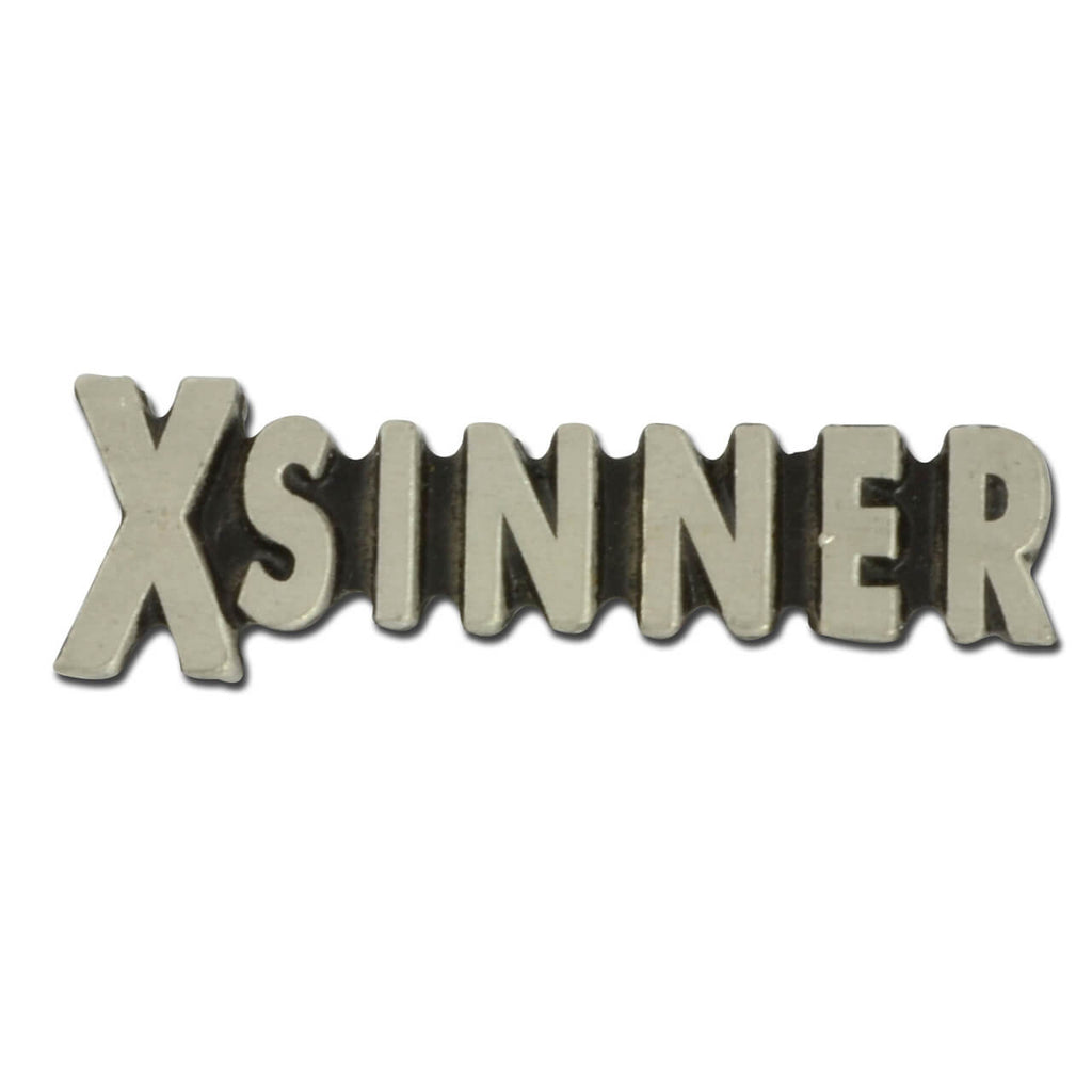 X Sinner Lapel Pin