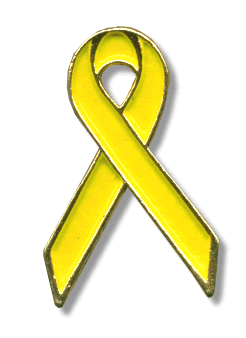 Yellow Ribbon Lapel Pin