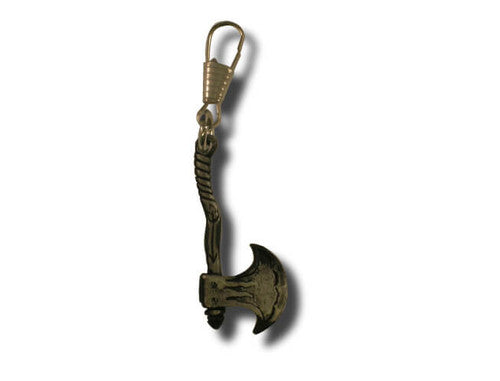 Battle Axe Zipper Pull