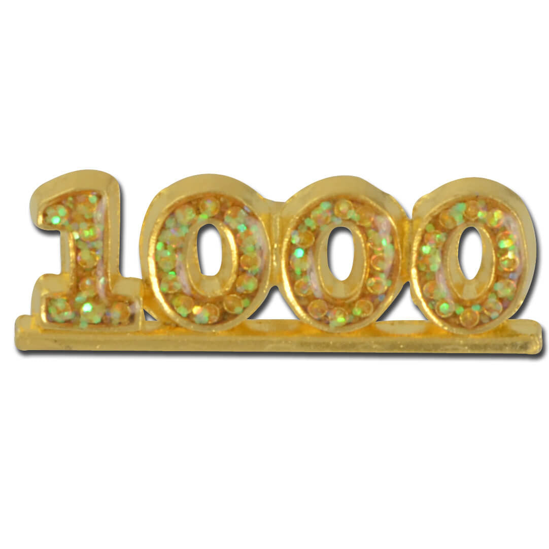 1000 Glitter Lapel Pin