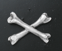 Cross Bones 1 Biker Pin WHOLESALE