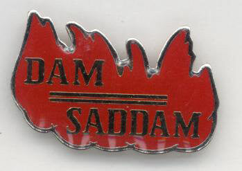 Dam Saddam Lapel Pin