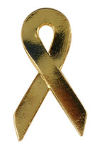 A26B - Gold Ribbon Lapel Pin
