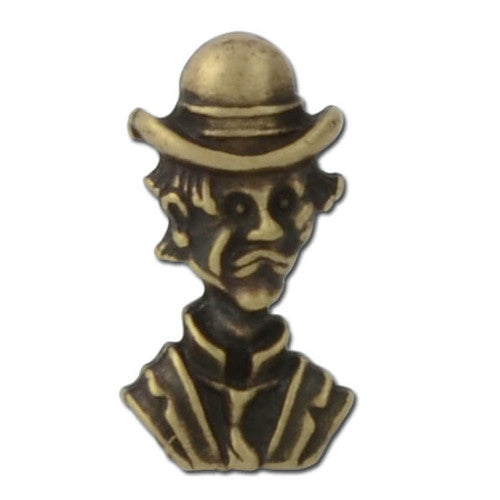 Man in Hat Lapel Pin