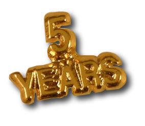 5 Years Lapel Pin
