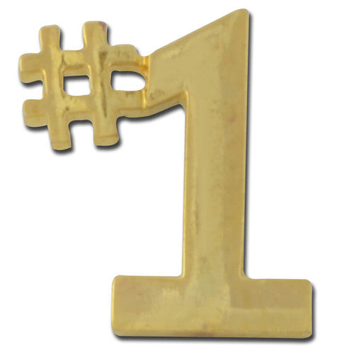 No 1 style 2 Lapel Pin