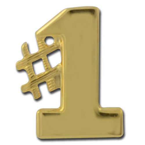 No 1 Lapel Pin