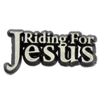 Riding for Jesus Lapel Pin