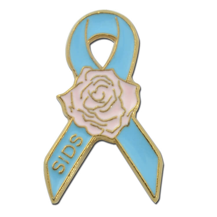 SIDS Awareness Rose Lapel Pin