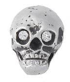 Skull w/birthstone lapel pin